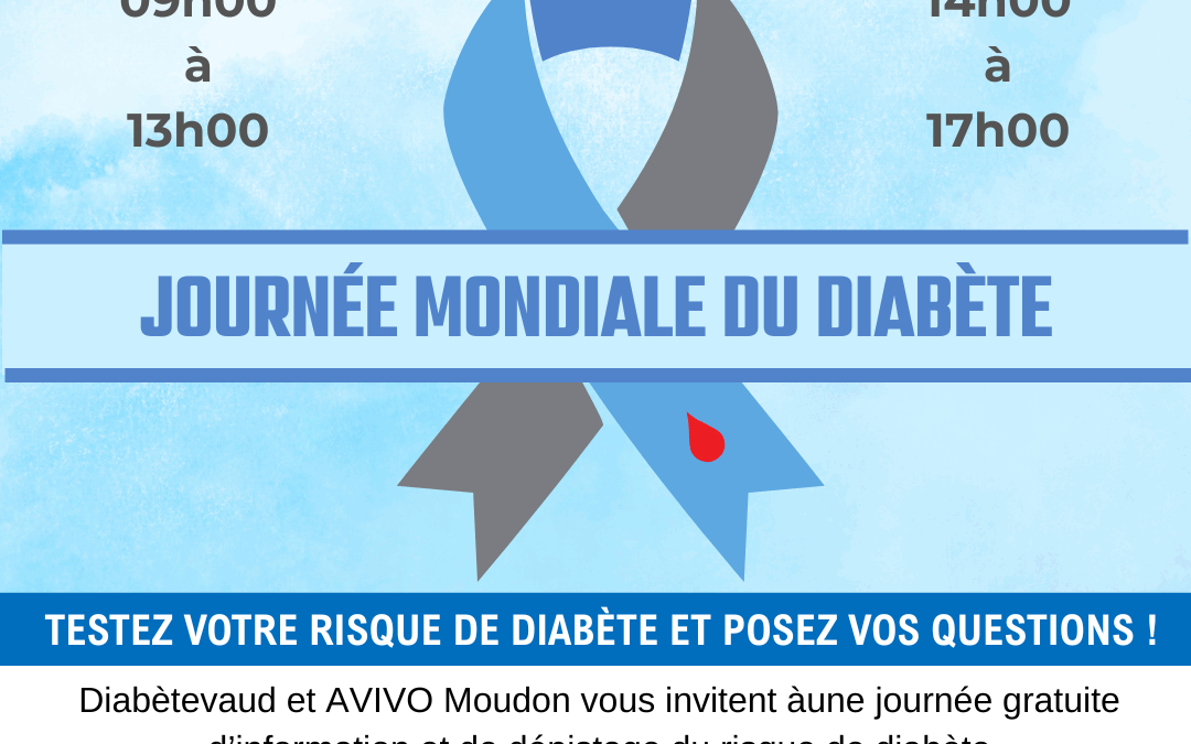 AVIVO et Diabètevaud à MOUDON – 14 nov. – Salle du POYET